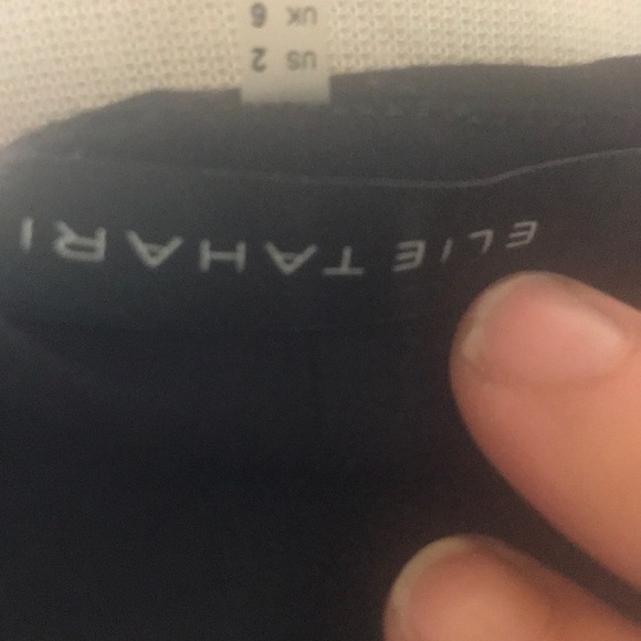 EUC but wrinkles ELI TAHARI BLACK RUFFLE WRAPDRESS - Picture 6 of 8